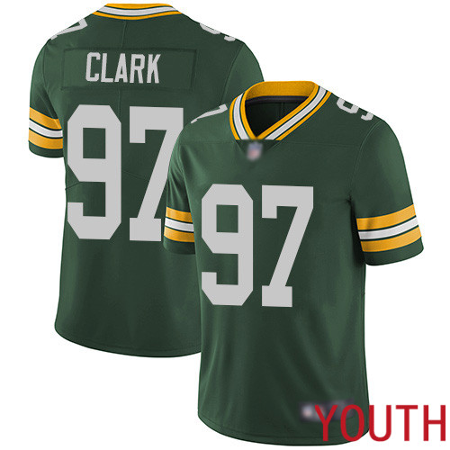 Green Bay Packers Limited Green Youth #97 Clark Kenny Home Jersey Nike NFL Vapor Untouchable->youth nfl jersey->Youth Jersey